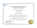 Сертификат 2021 OGC WMS 1.3.0. 